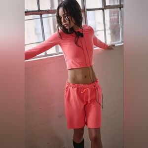 NWOT FP Movement Hot Shot Easy Set In Neon Coral